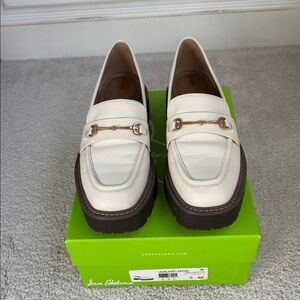 Sam Edelman Women's Ivory Leather Loafers